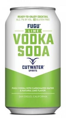 Cutwater Spirits Fugu Lime Vodka Soda (4 pack 12oz cans) (4 pack 12oz cans)